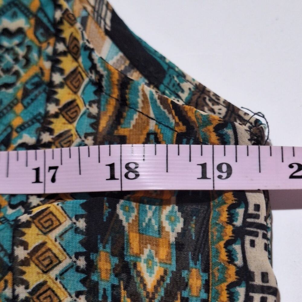 Kaktus Shirt Womens Medium Sleeveless Chiffon Bohemian Lagenlook Tunic BohoStyle - Picture 7 of 10